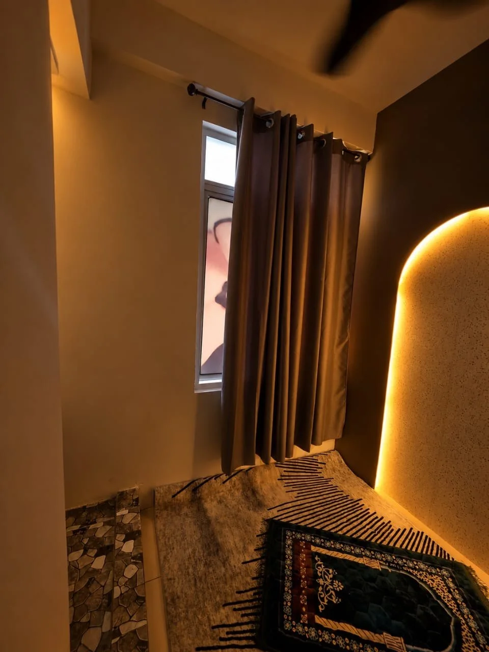 The prayer space at Bayu